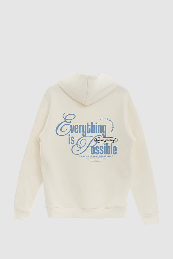 BUZO HOODIE ESTAMPADO EVERYTHING IS POSSIBLE 3