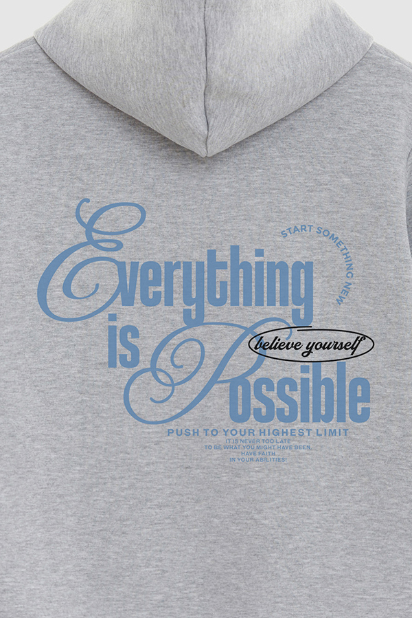 BUZO HOODIE ESTAMPADO EVERYTHING IS POSSIBLE 3