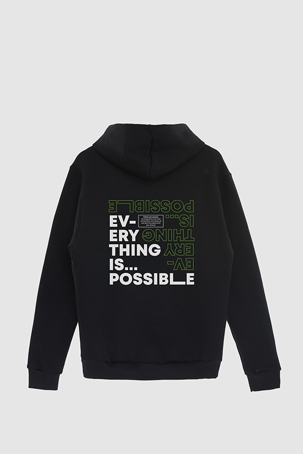 BUZO HOODIE ESTAMPADO EVERYTHING IS POSSIBLE 2