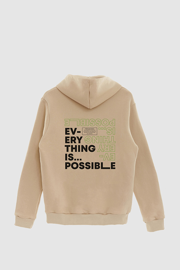 BUZO HOODIE ESTAMPADO EVERYTHING IS POSSIBLE 2