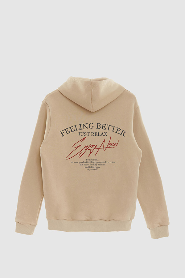 BUZO HOODIE ESTAMPADO ENJOY NOW