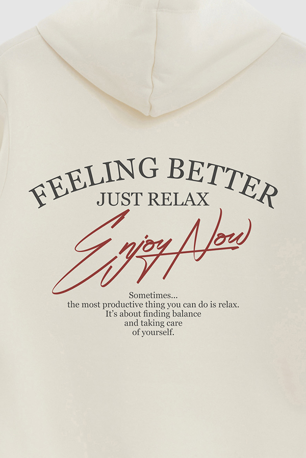 BUZO HOODIE ESTAMPADO ENJOY NOW