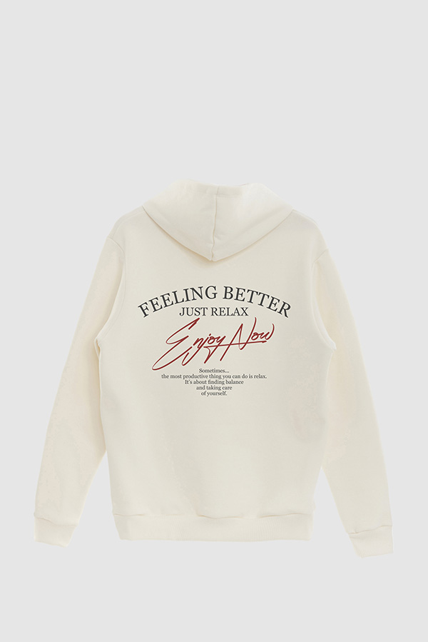 BUZO HOODIE ESTAMPADO ENJOY NOW