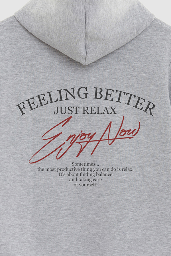 BUZO HOODIE ESTAMPADO ENJOY NOW