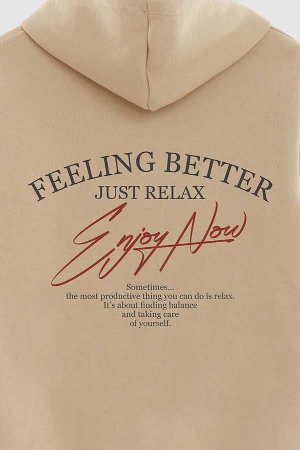 BUZO HOODIE ESTAMPADO ENJOY NOW