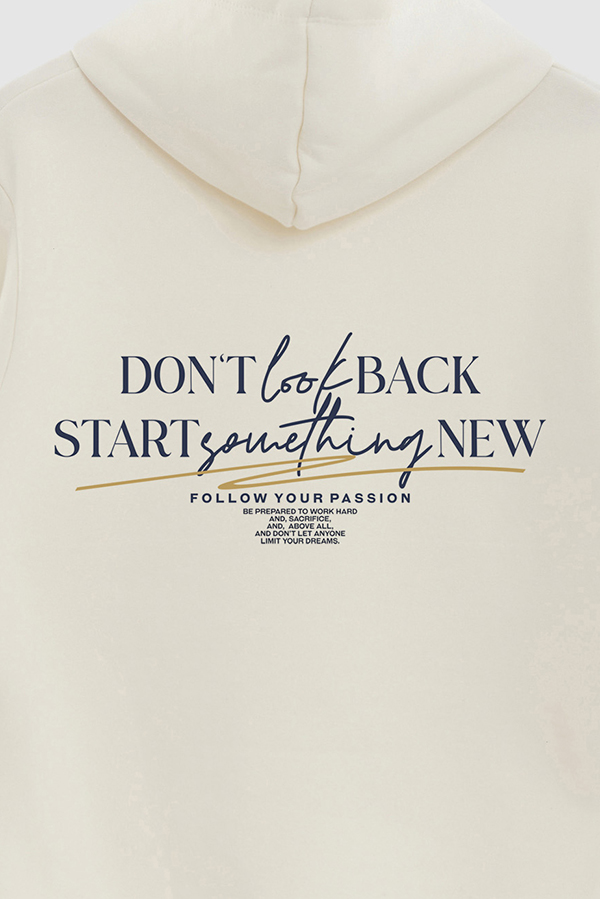BUZO HOODIE ESTAMPADO DONT LOOK BACK 5
