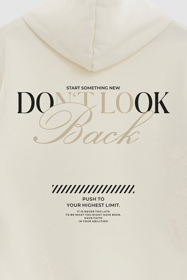 BUZO HOODIE ESTAMPADO DONT LOOK BACK 3