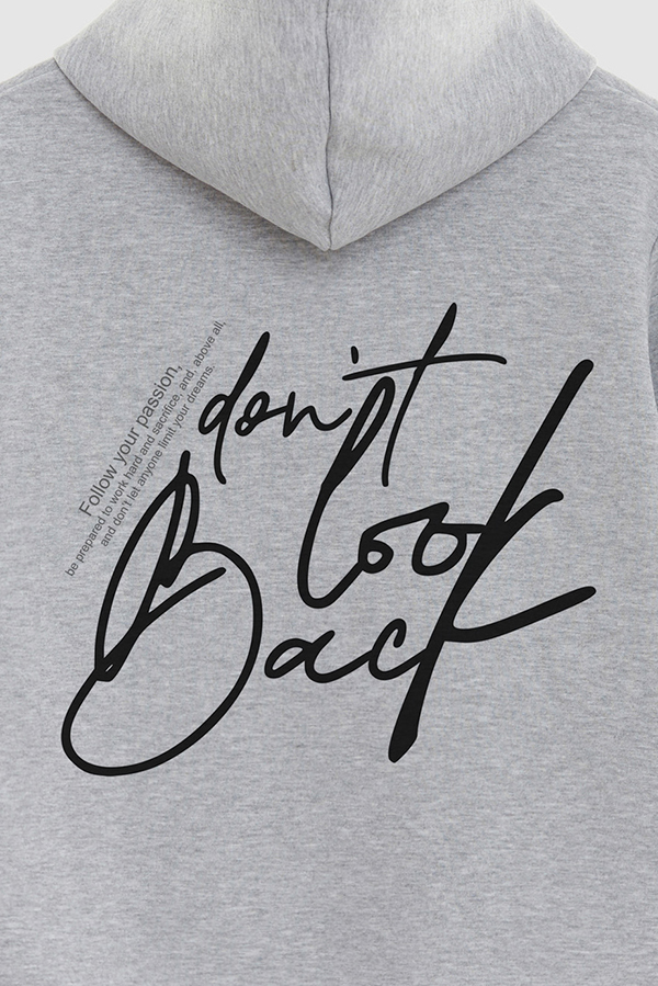 BUZO HOODIE ESTAMPADO DONT LOOK BACK 2