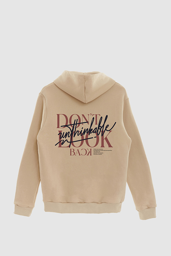 BUZO HOODIE ESTAMPADO DONT LOOK BACK