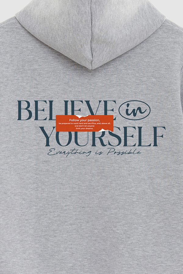 BUZO HOODIE ESTAMPADO BELIEVE IN YOURSELF