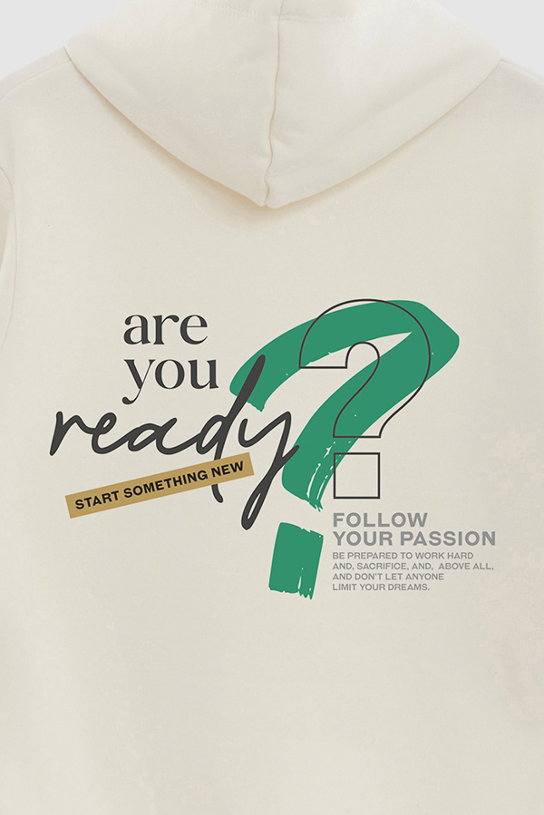 BUZO HOODIE ESTAMPADO ARE YOU READY