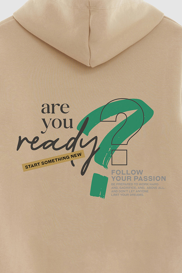 BUZO HOODIE ESTAMPADO ARE YOU READY