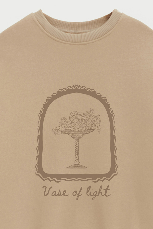 BUZO CREWNECK ESTAMPADO SKETCH VASE