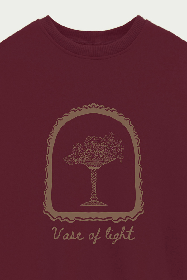 BUZO CREWNECK ESTAMPADO SKETCH VASE