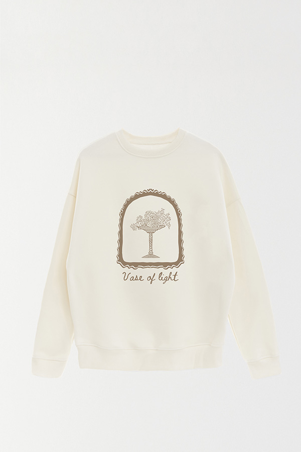 BUZO CREWNECK ESTAMPADO SKETCH VASE