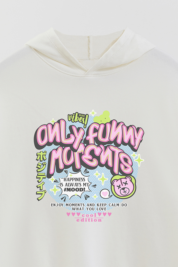 HOODIE RUSTICO GIRL URBAN ONLY FUNNY MOMENTS