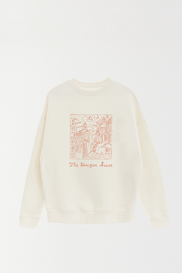 BUZO CREWNECK ESTAMPADO SKETCH THE HORIZON