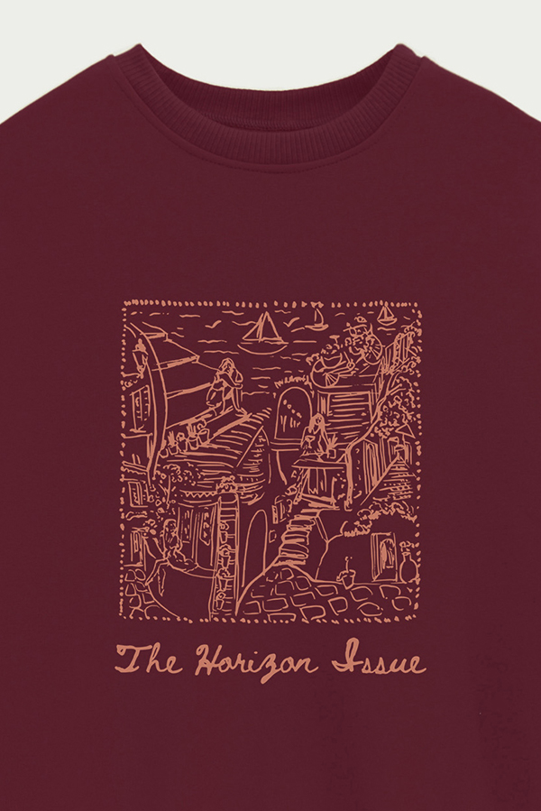 BUZO CREWNECK ESTAMPADO SKETCH THE HORIZON