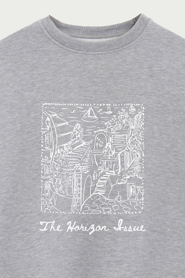 BUZO CREWNECK ESTAMPADO SKETCH THE HORIZON