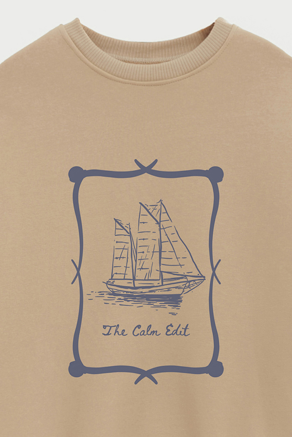 BUZO CREWNECK ESTAMPADO SKETCH THE CALM