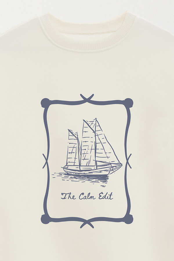 BUZO CREWNECK ESTAMPADO SKETCH THE CALM
