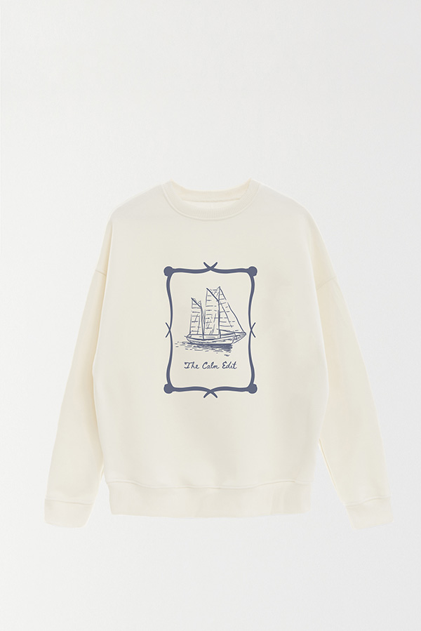 BUZO CREWNECK ESTAMPADO SKETCH THE CALM