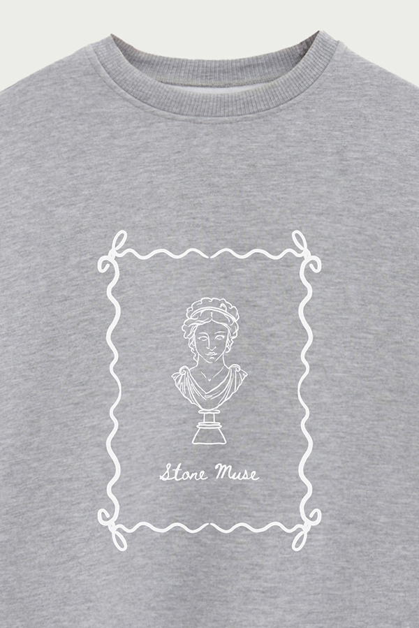 BUZO CREWNECK ESTAMPADO SKETCH STONE MUSE