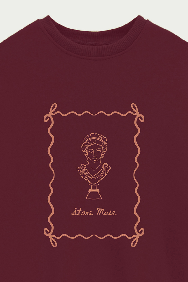 BUZO CREWNECK ESTAMPADO SKETCH STONE MUSE