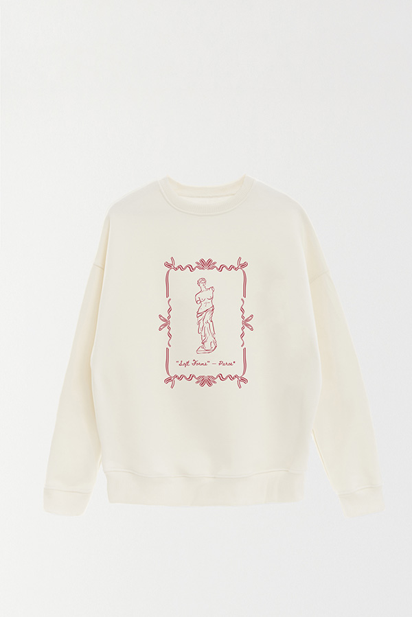 BUZO CREWNECK ESTAMPADO SKETCH SOFT FORMS