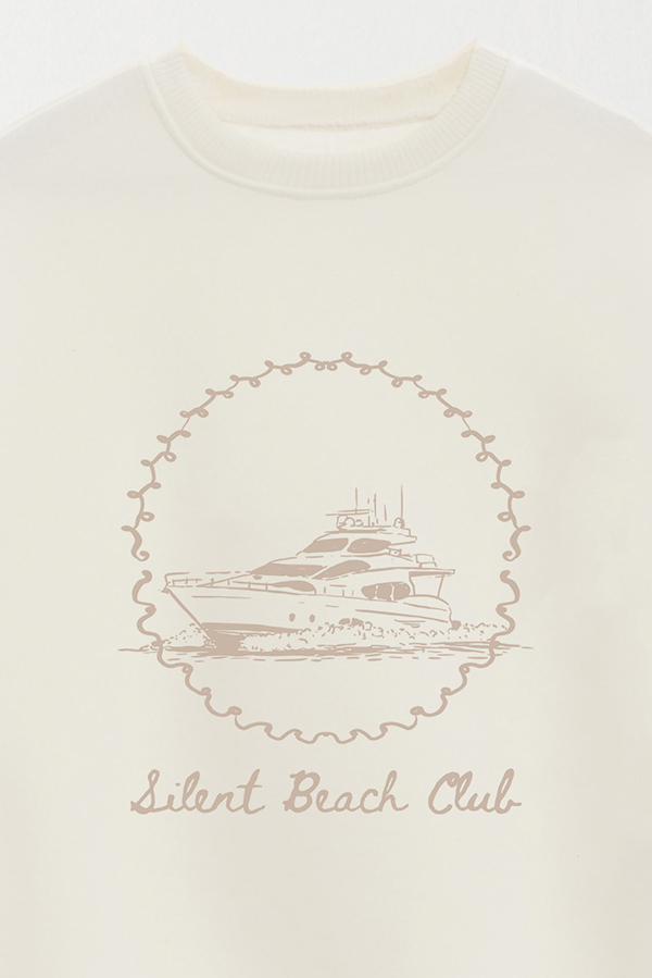 BUZO CREWNECK ESTAMPADO SKETCH SILENT