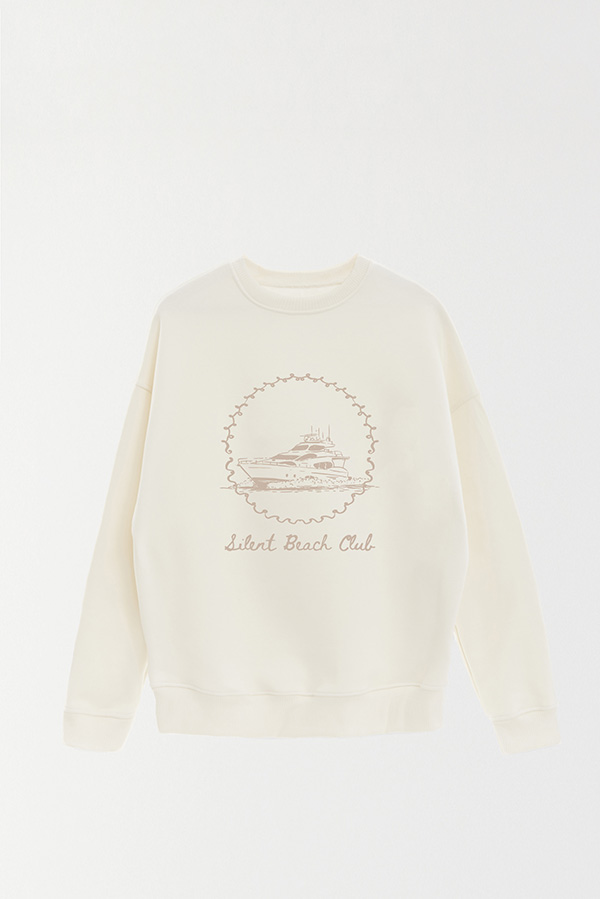 BUZO CREWNECK ESTAMPADO SKETCH SILENT