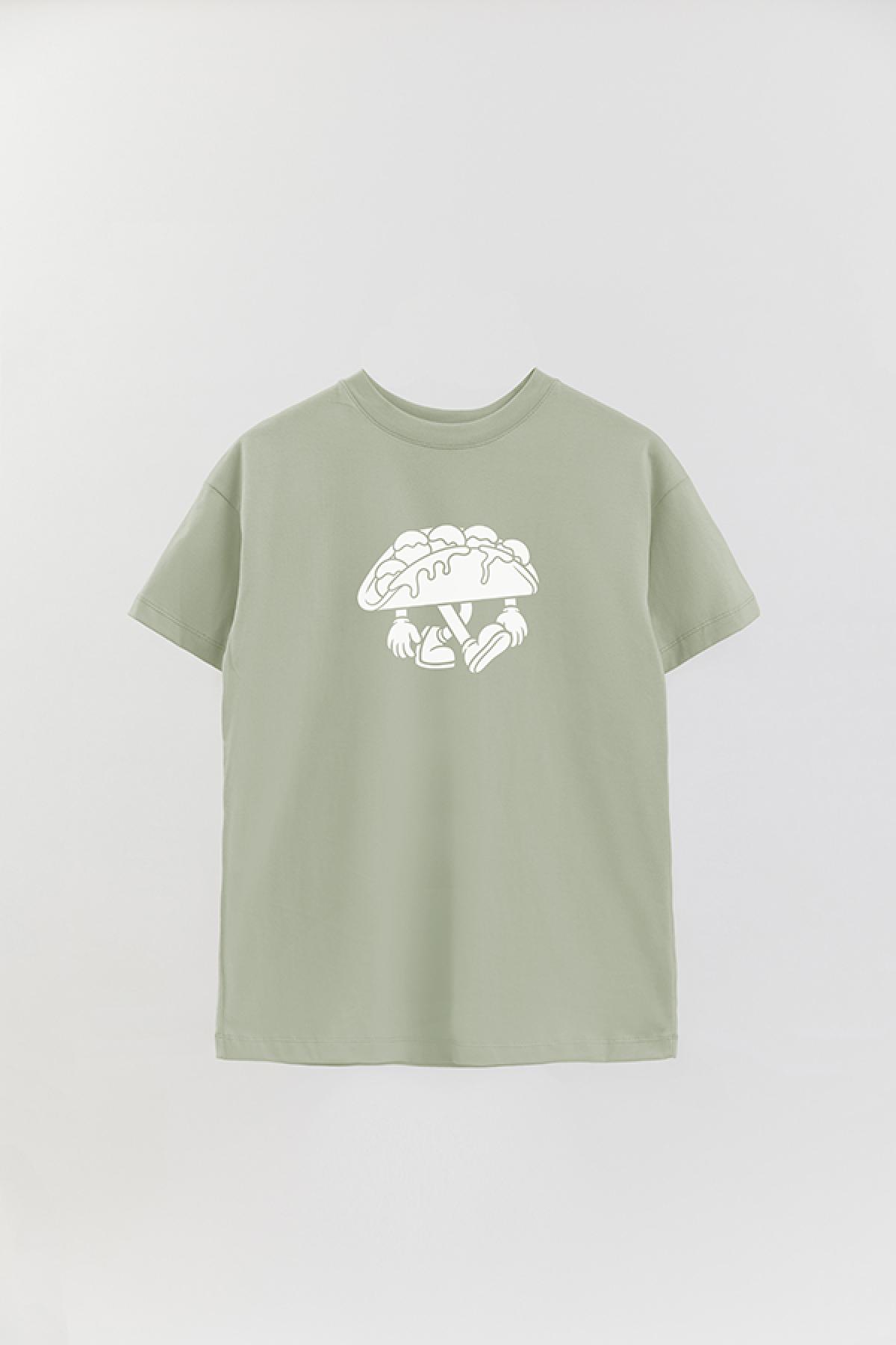 REMERA OVER ESTAMPADA GR STRANGER TACOS