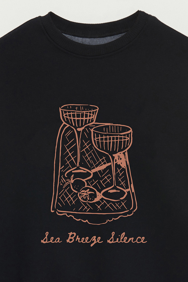 BUZO CREWNECK ESTAMPADO SKETCH SEA BREEZE