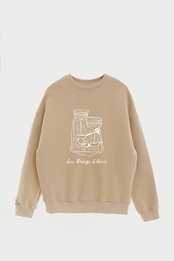 BUZO CREWNECK ESTAMPADO SKETCH SEA BREEZE