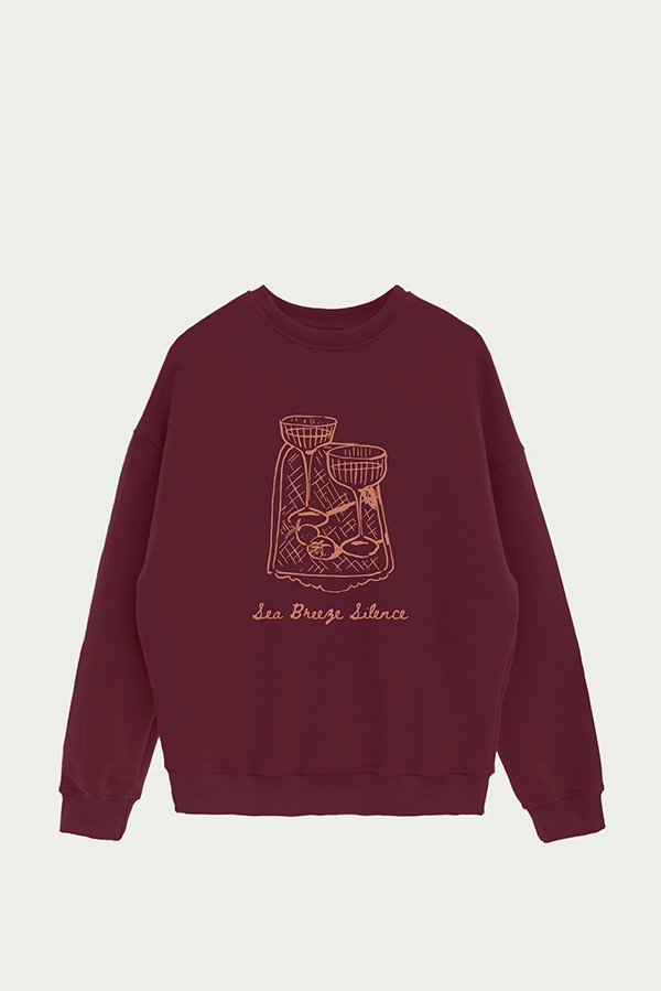 BUZO CREWNECK ESTAMPADO SKETCH SEA BREEZE