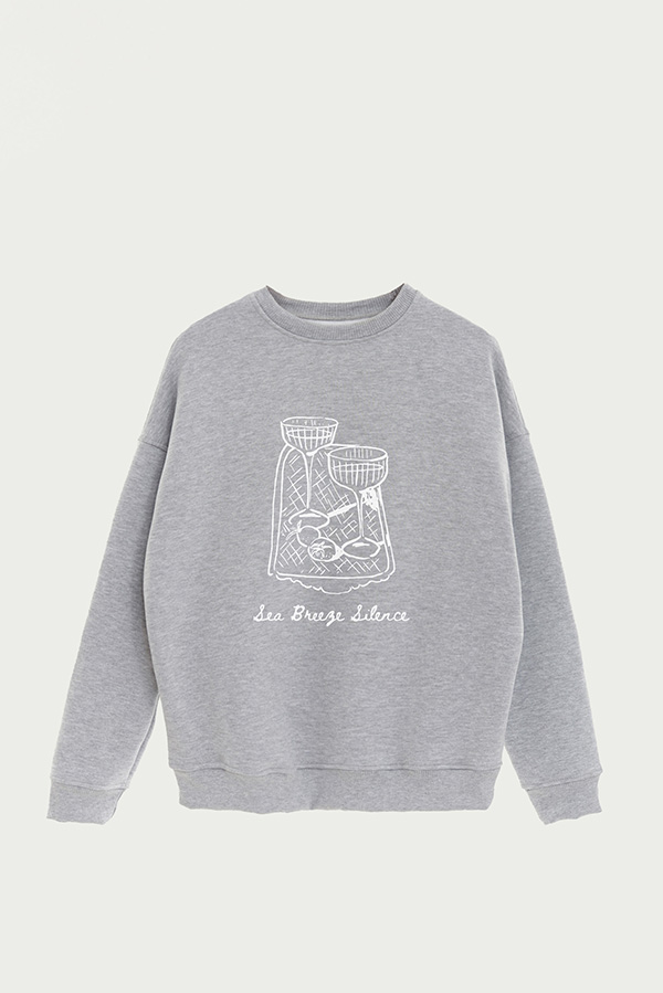 BUZO CREWNECK ESTAMPADO SKETCH SEA BREEZE