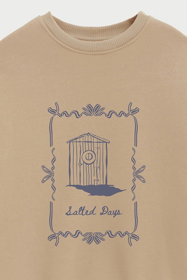 BUZO CREWNECK ESTAMPADO SKETCH SALTED DAYS