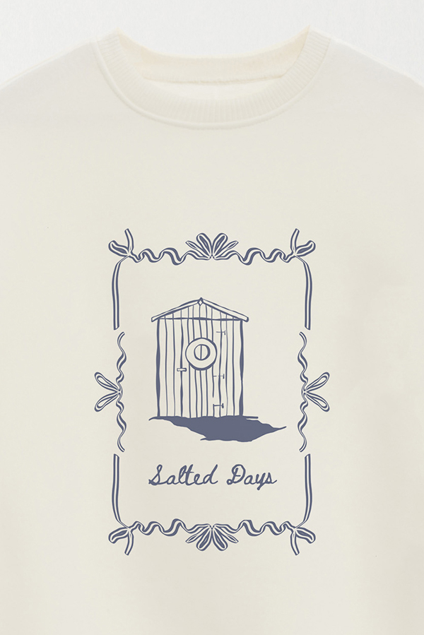 BUZO CREWNECK ESTAMPADO SKETCH SALTED DAYS