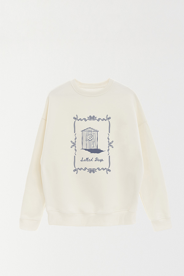 BUZO CREWNECK ESTAMPADO SKETCH SALTED DAYS