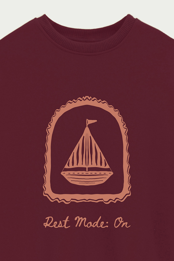 BUZO CREWNECK ESTAMPADO SKETCH REST MODE