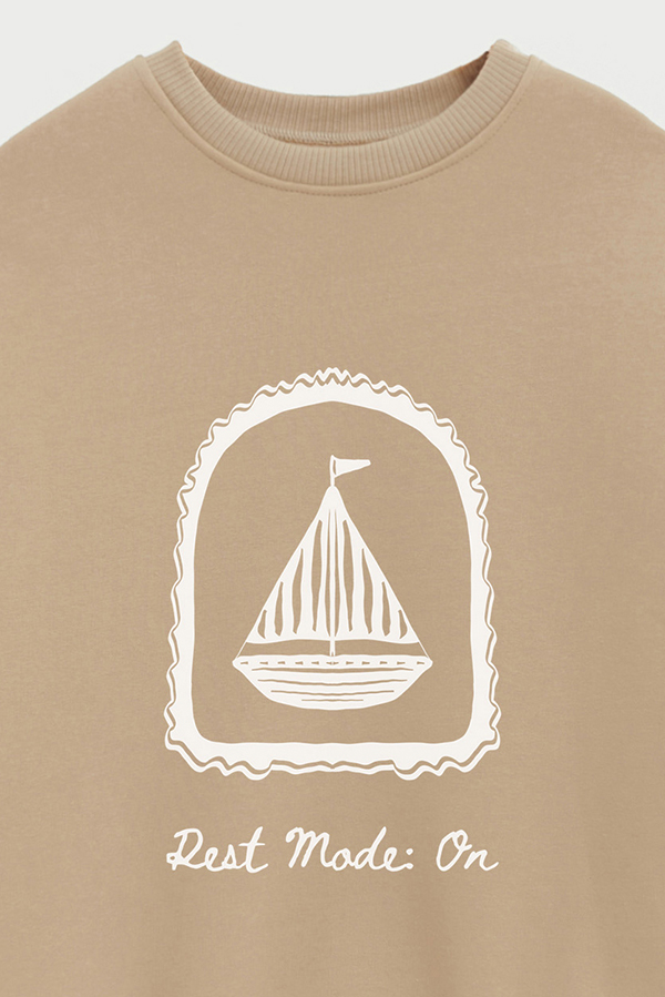 BUZO CREWNECK ESTAMPADO SKETCH REST MODE