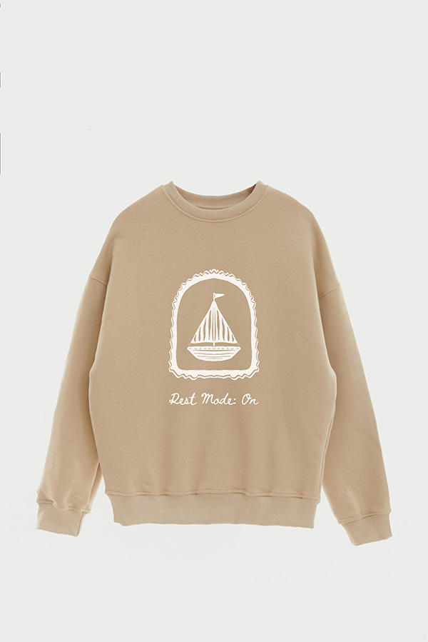 BUZO CREWNECK ESTAMPADO SKETCH REST MODE