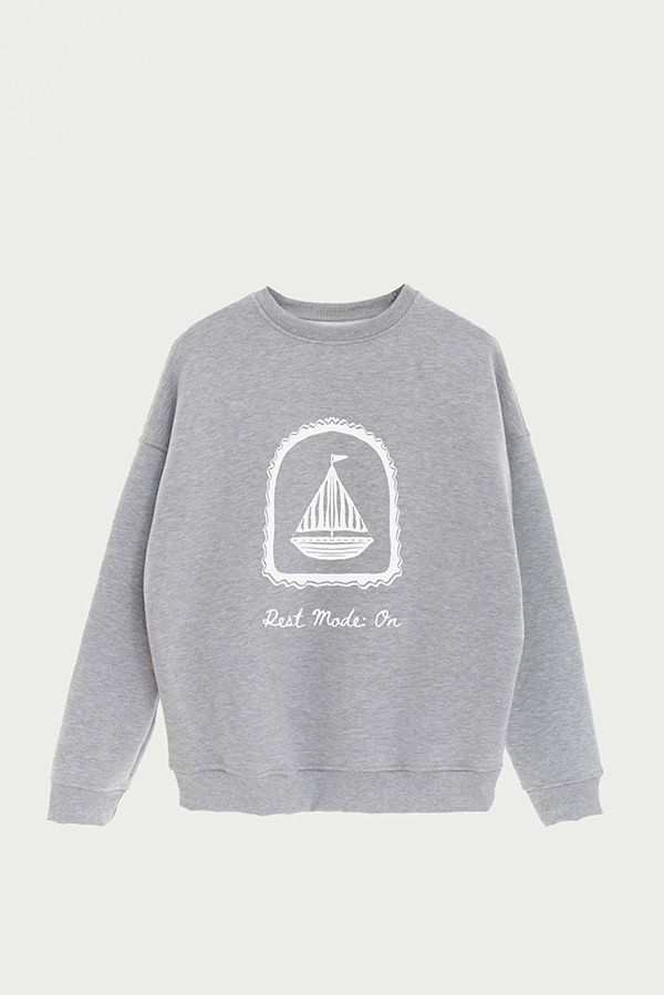 BUZO CREWNECK ESTAMPADO SKETCH REST MODE