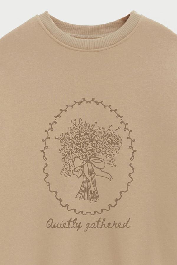 BUZO CREWNECK ESTAMPADO SKETCH QUIETLY