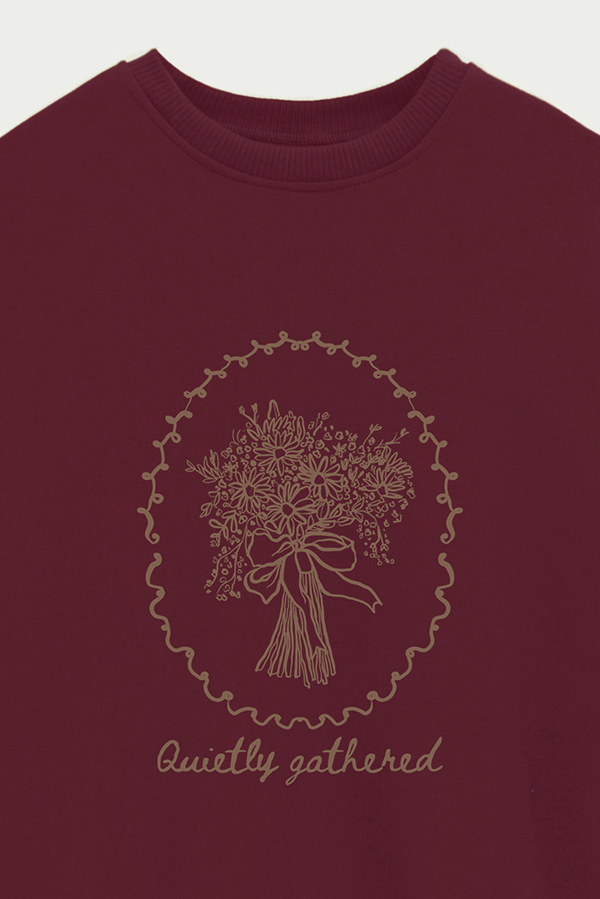 BUZO CREWNECK ESTAMPADO SKETCH QUIETLY
