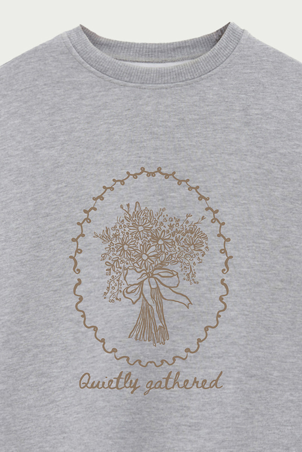 BUZO CREWNECK ESTAMPADO SKETCH QUIETLY