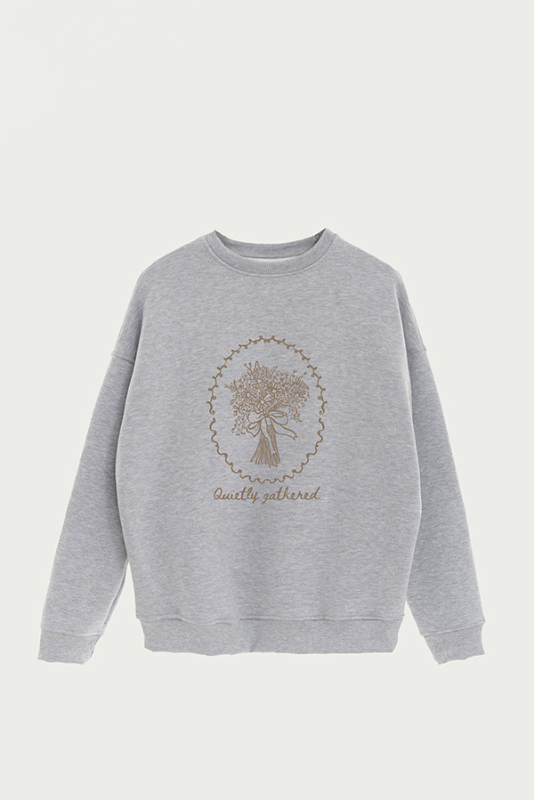 BUZO CREWNECK ESTAMPADO SKETCH QUIETLY