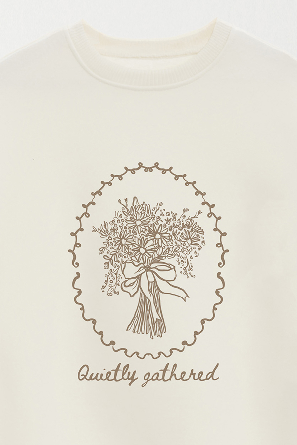 BUZO CREWNECK ESTAMPADO SKETCH QUIETLY