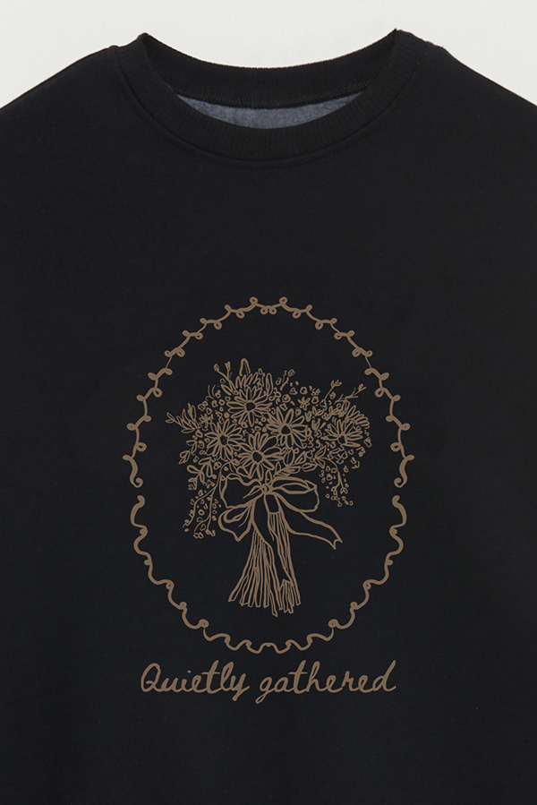 BUZO CREWNECK ESTAMPADO SKETCH QUIETLY