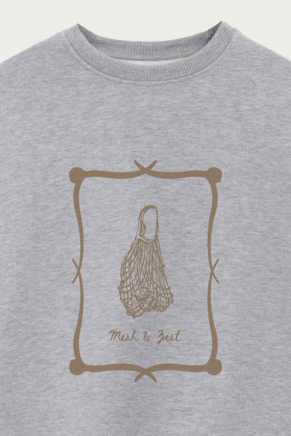 BUZO CREWNECK ESTAMPADO SKETCH MESH